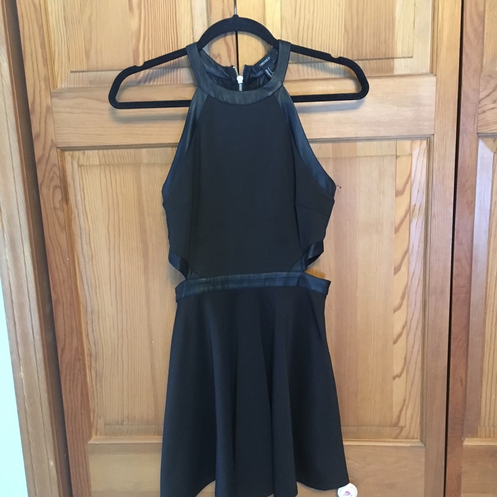 Black, Flowy Cut-Out Dress